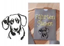 Stickdatei - Dackel 2 Silhouette